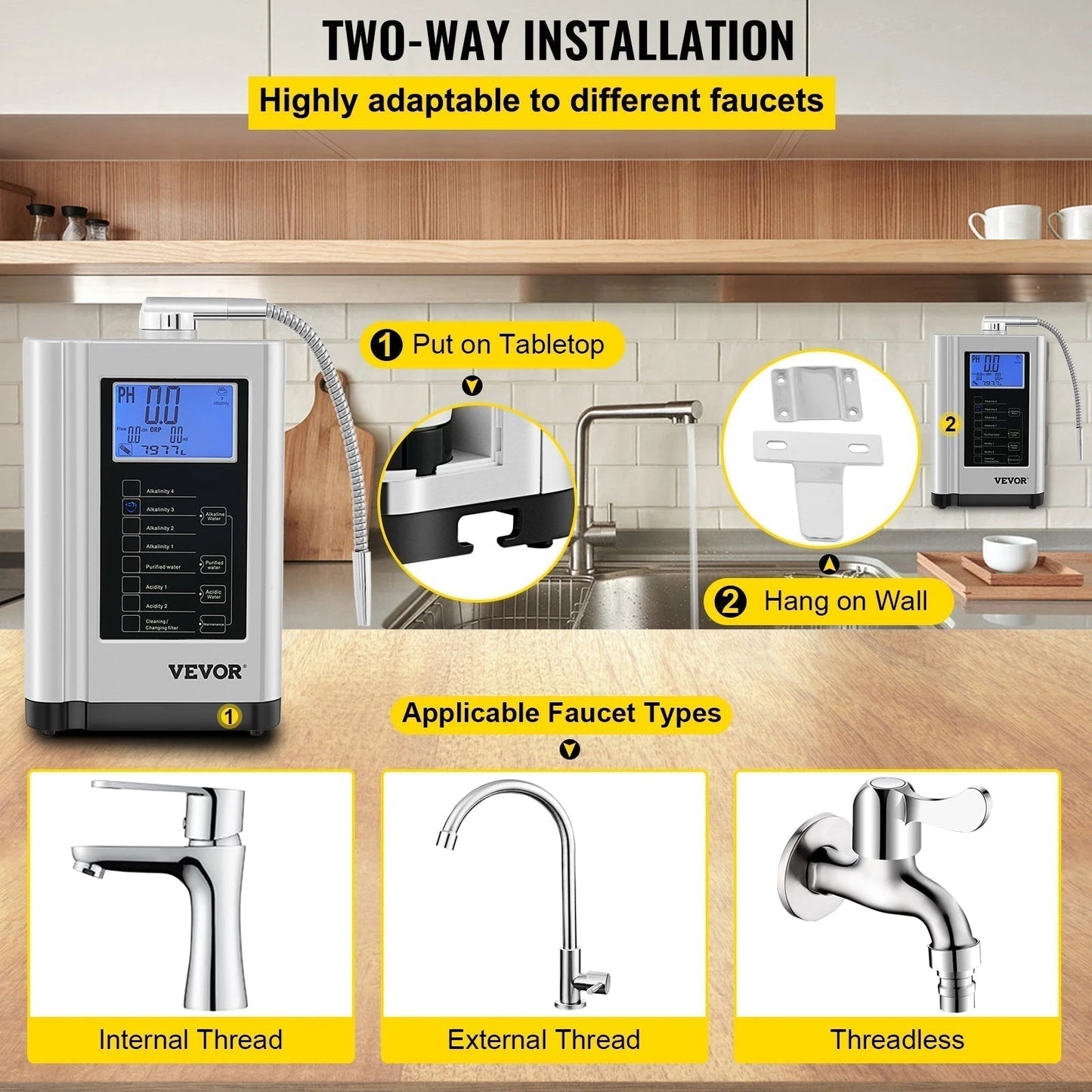 Water Ionizer Machine PH3.5-10.5