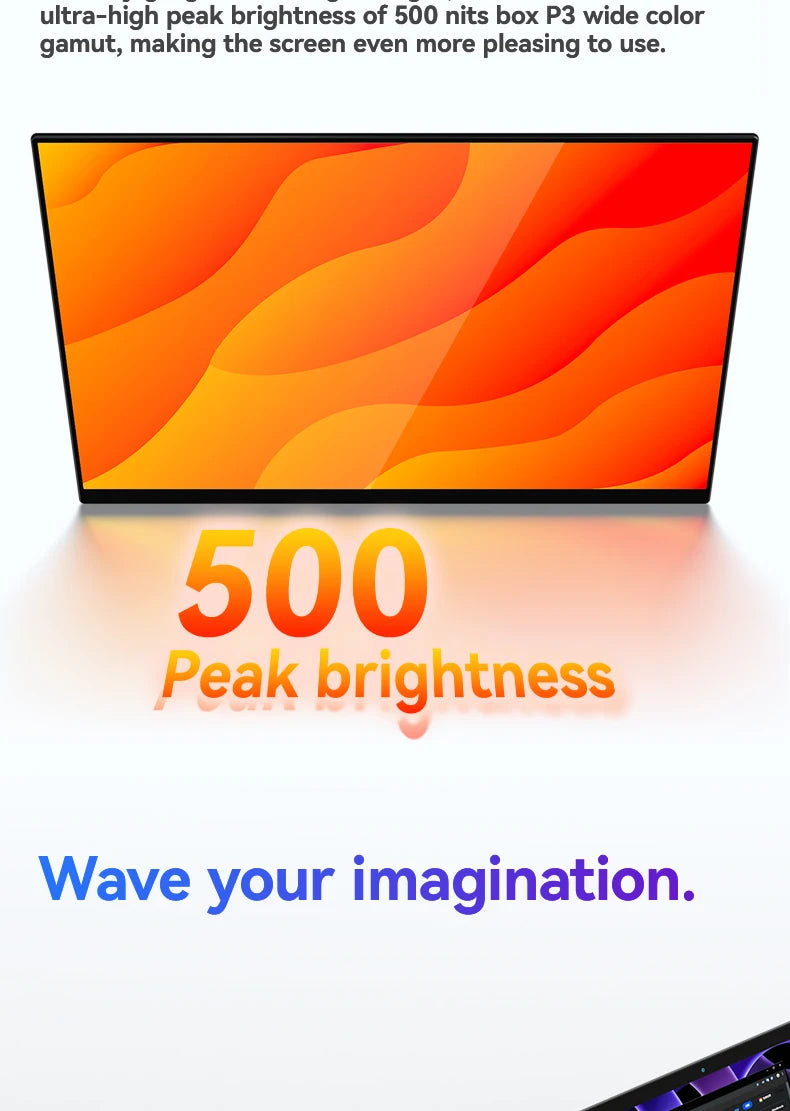 QLED 4K Portable Touch Monitor 60Hz 15.6 Inch
