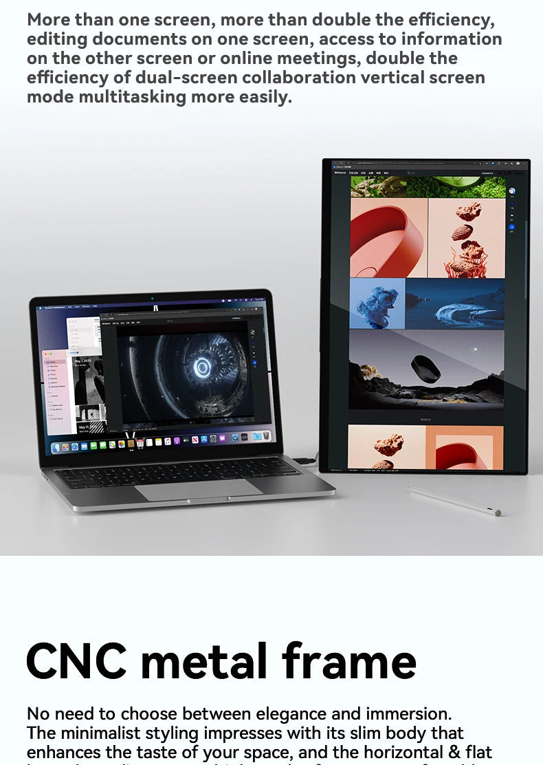 QLED 4K Portable Touch Monitor 60Hz 15.6 Inch