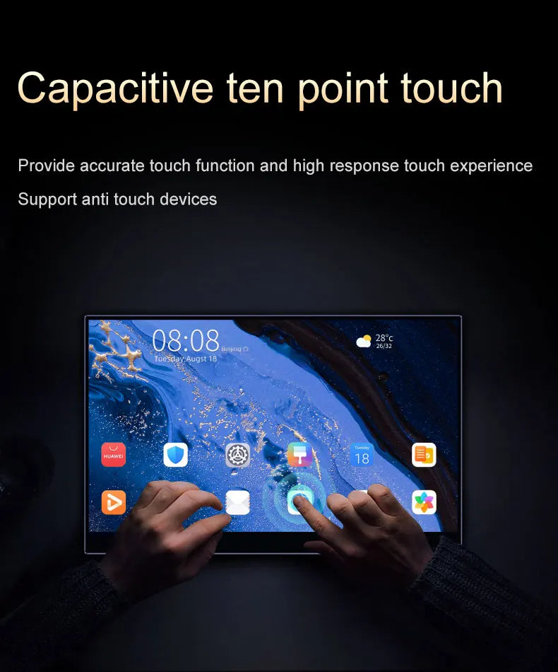 OLED 4K Portable Touchscreen Monitor 60Hz 13.3 Inch