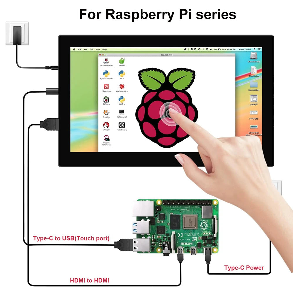 Mini Portable Touchscreen Monitor HD 60Hz 7/8 Inch