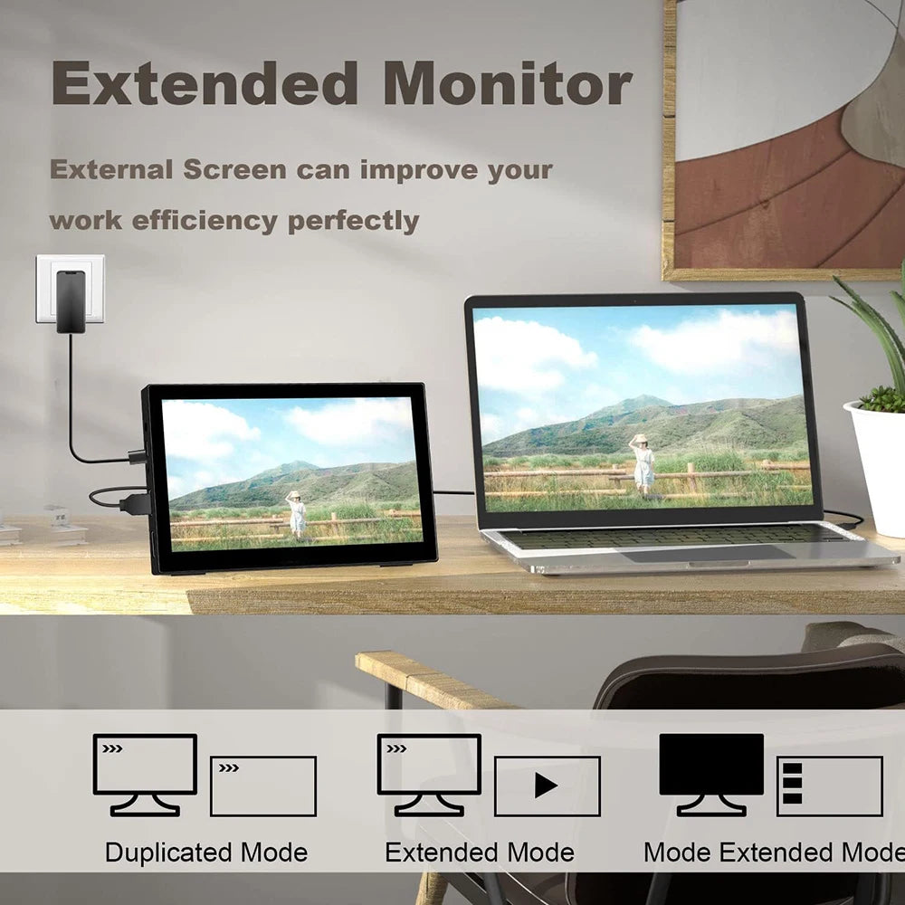 Mini Portable Touchscreen Monitor HD 60Hz 7/8 Inch