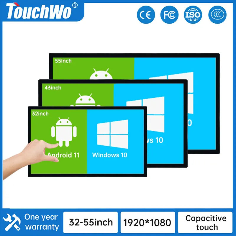Interactive Whiteboard Touchscreen Monitor Full HD 60Hz 32, 43, 55, 65 Inch