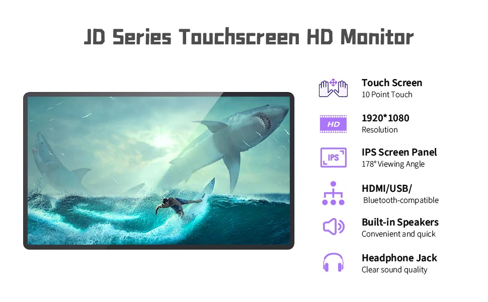 Interactive Whiteboard Touchscreen Monitor Full HD 60Hz 32, 43, 55, 65 Inch