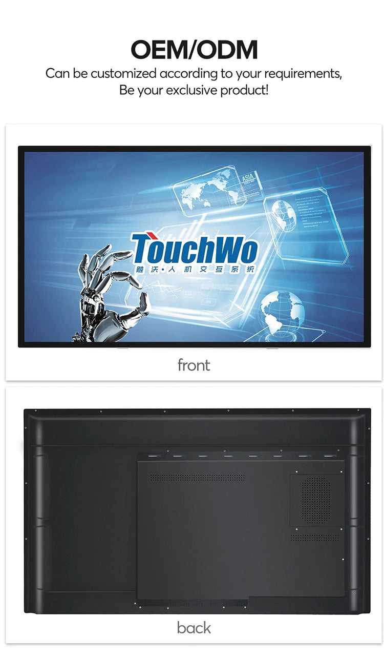 Interactive Whiteboard Touchscreen Monitor Full HD 60Hz 32, 43, 55, 65 Inch