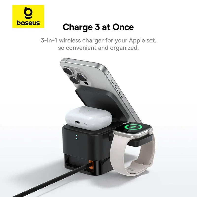 3 in 1 Magnetic Wireless Charging Station