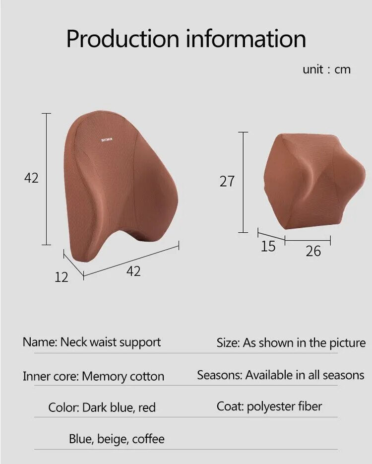 Lumbar & Headrest Support Set