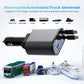 Retractable Car Fast Charger for Apple & USB Type C