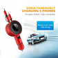 Retractable 3 in 1 Car Charger USB Type C, Apple & Micro USB