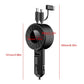 Retractable 3 in 1 Car Charger USB Type C, Apple & Micro USB