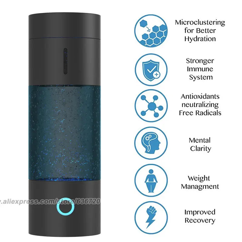 5000 PPB Hydrogen Water Bottle