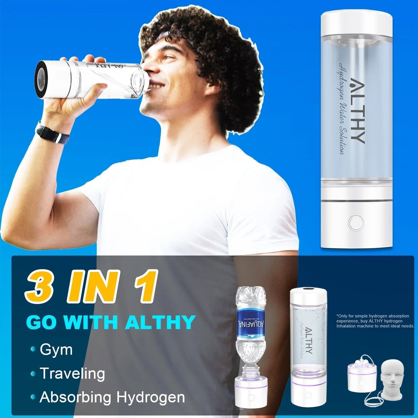 Hydrogen Rich Water Generator Bottle