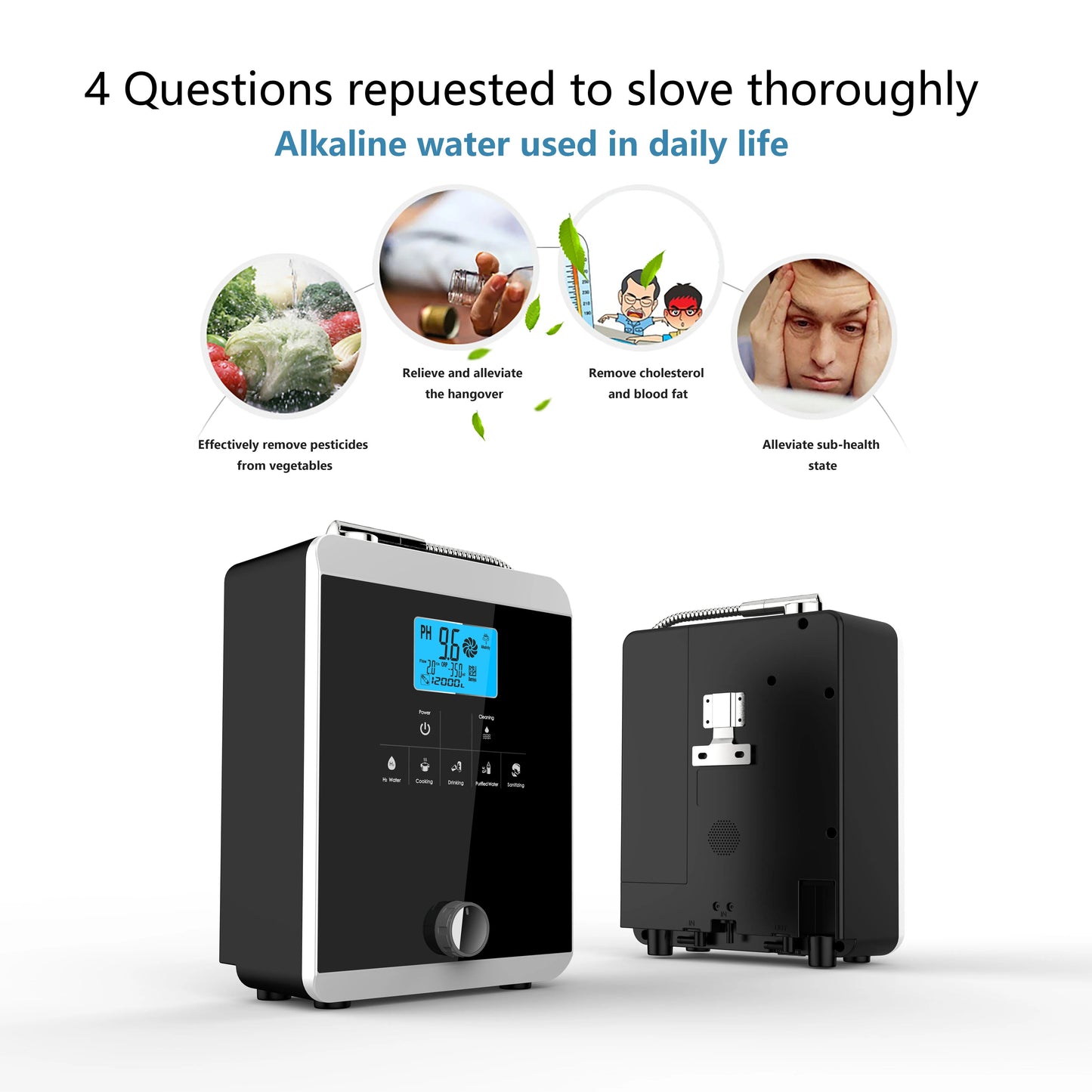 Water Ionizer pH 3-11.0 Alkaline