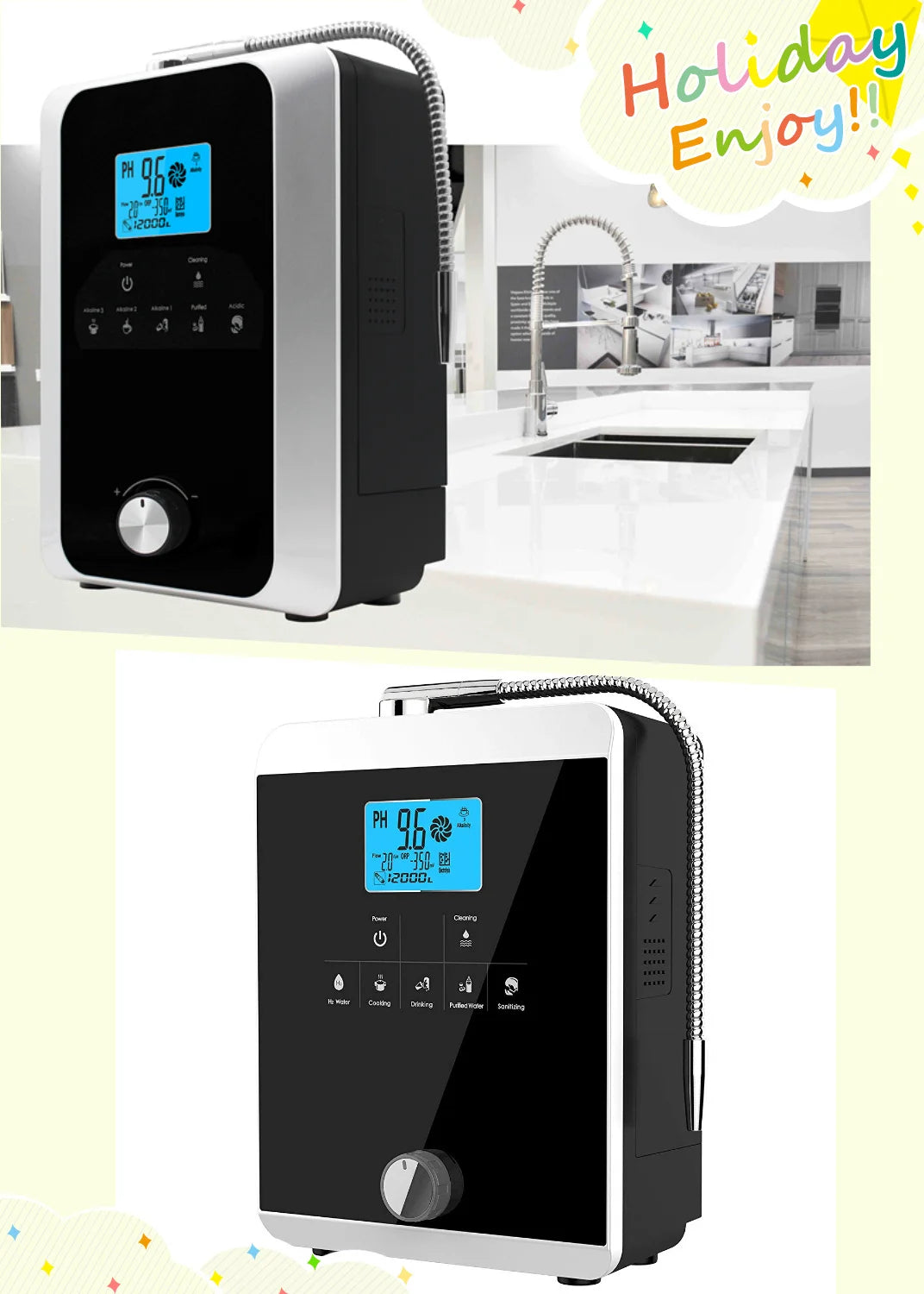 Water Ionizer pH 3-11.0 Alkaline