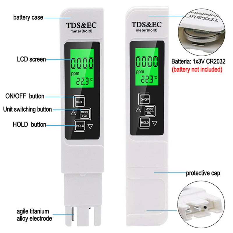 Water Quality Detection Pen TDS Meter