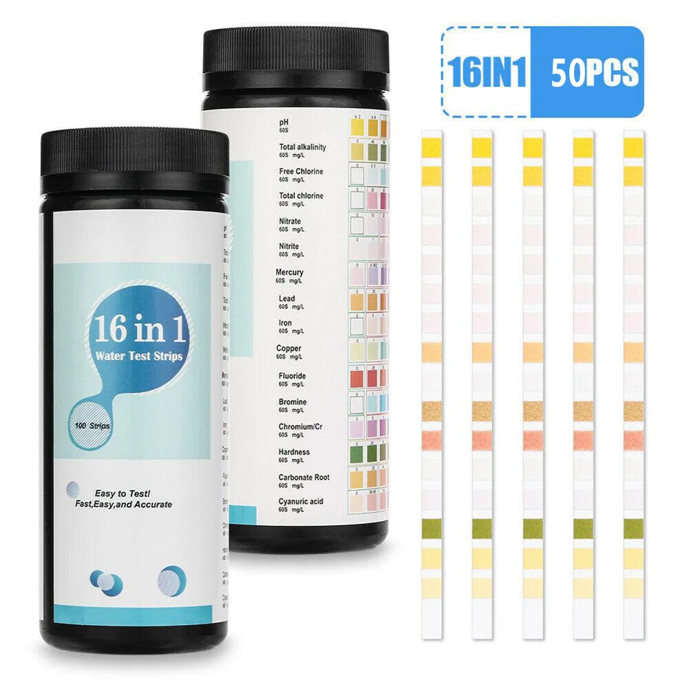 50x 16In1 Drinking Water Test Kit Strips