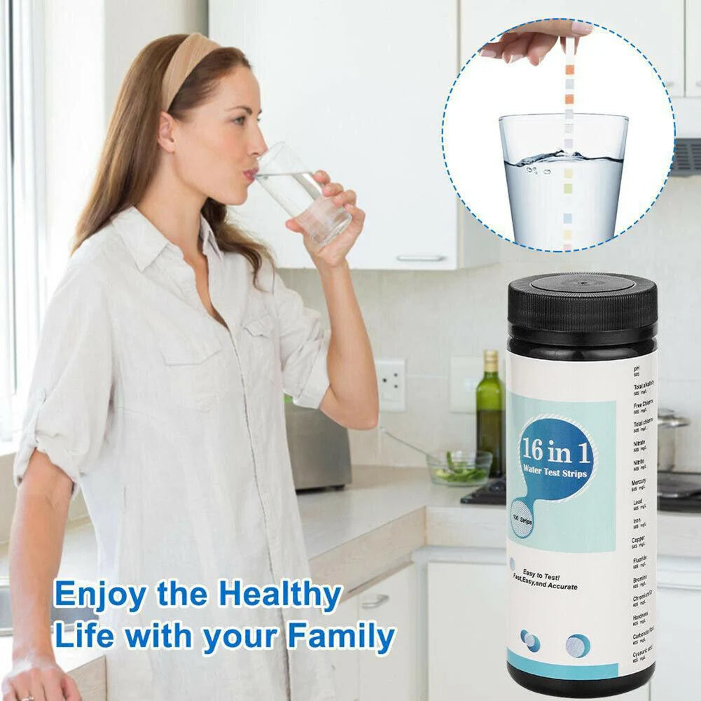 50x 16In1 Drinking Water Test Kit Strips