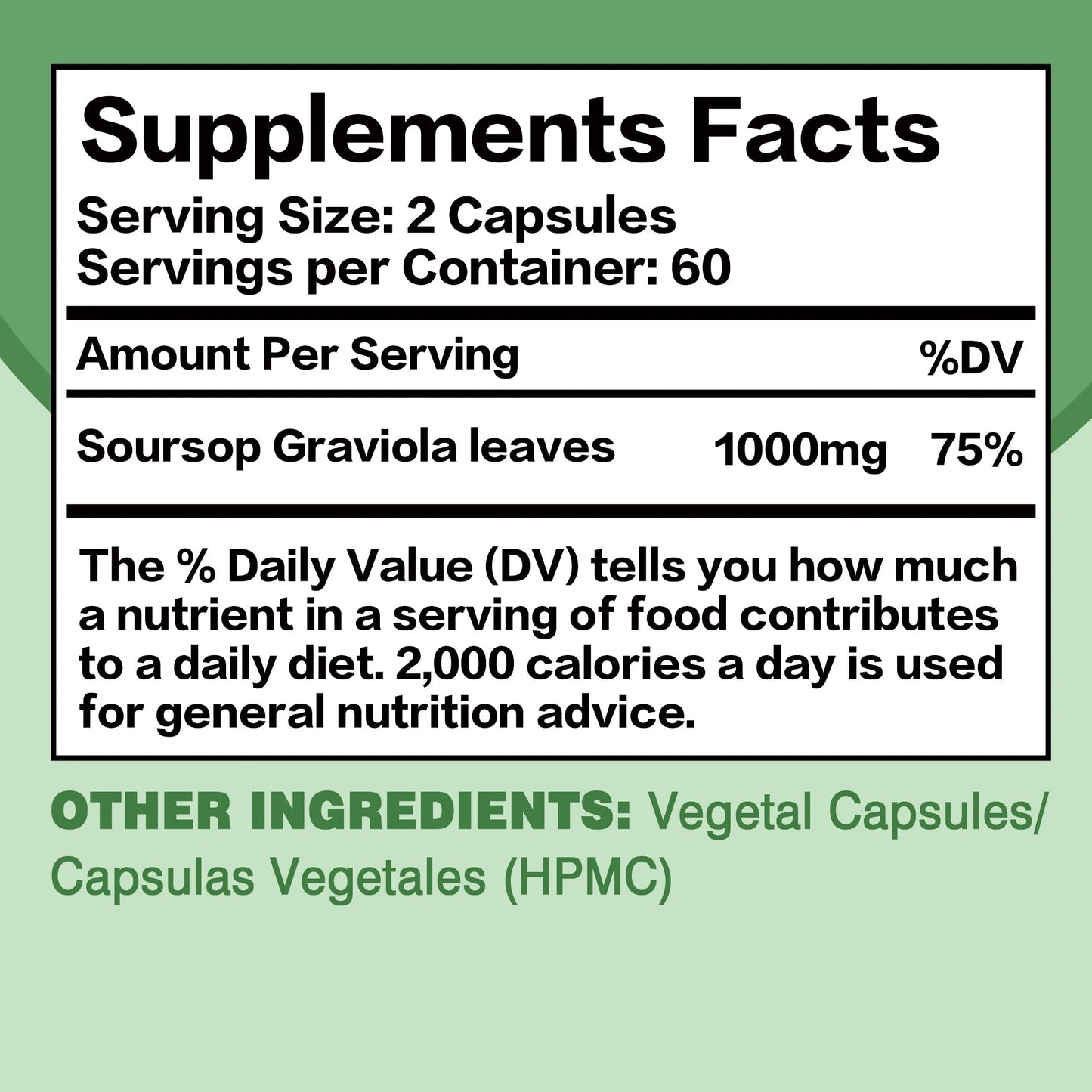 Soursop Graviola 120 Capsules