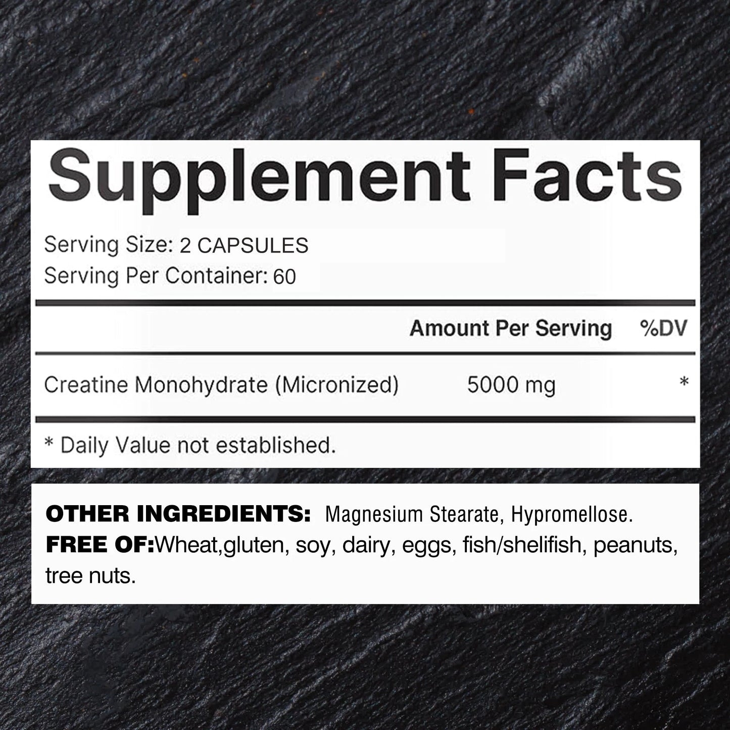 Creatine Monohydrate 120 Capsules