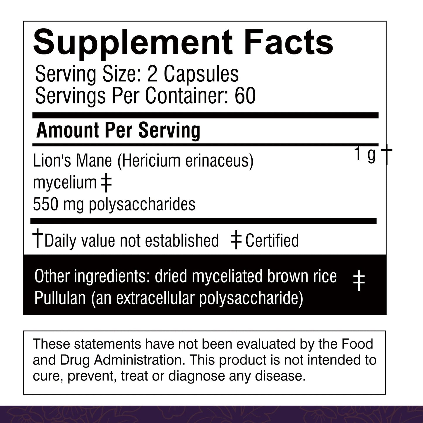 Lion's Mane 120 Capsules