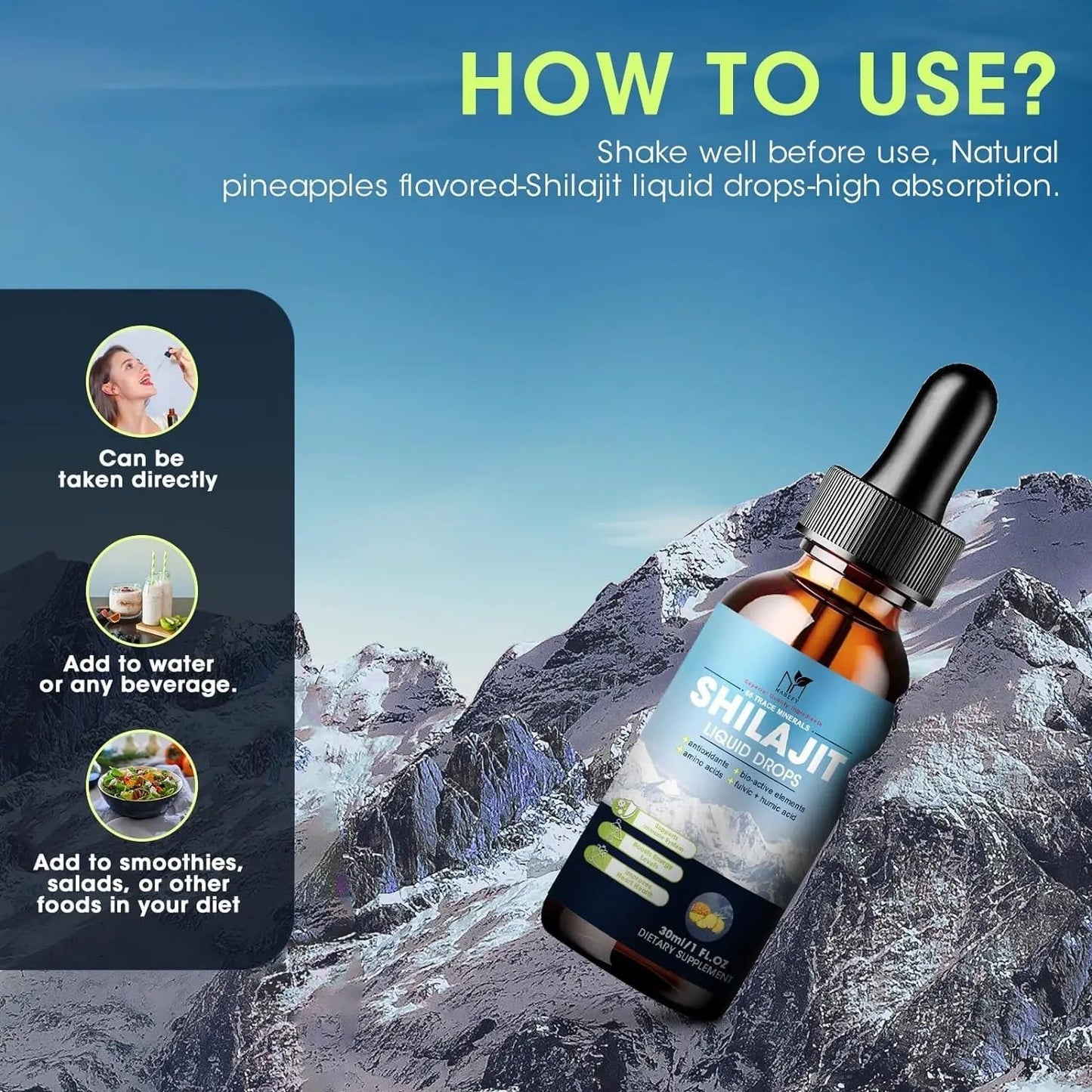 Pure Himalayan Shilajit Liquid