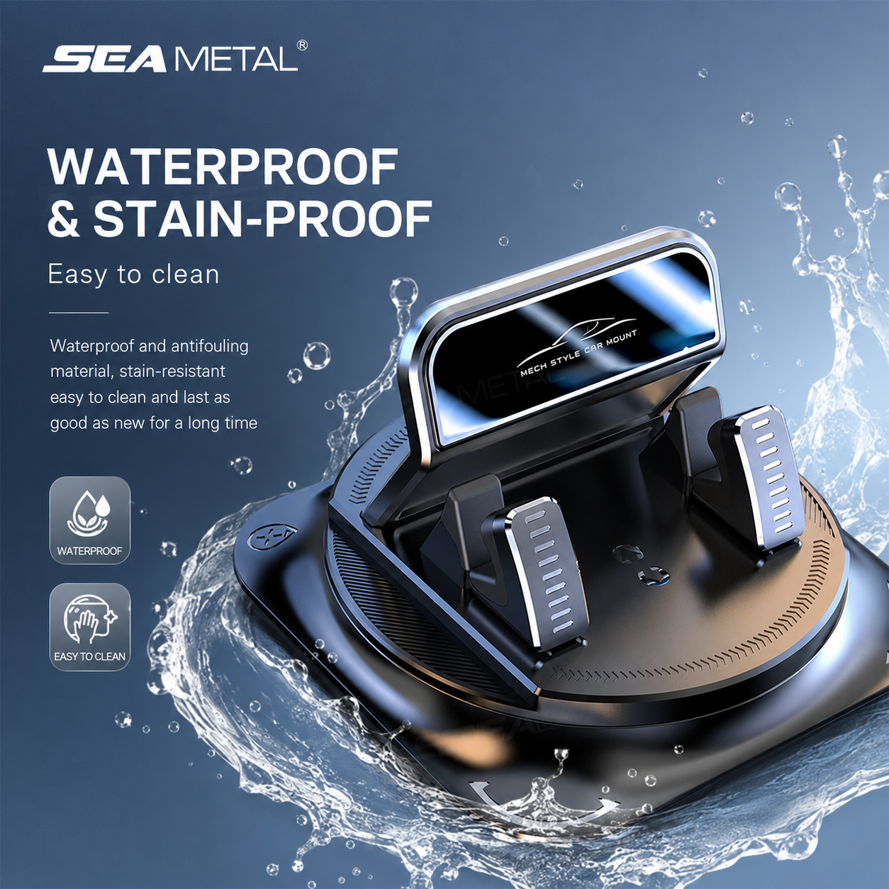 SEAMETAL™ 360° Dashboard Phone Mount