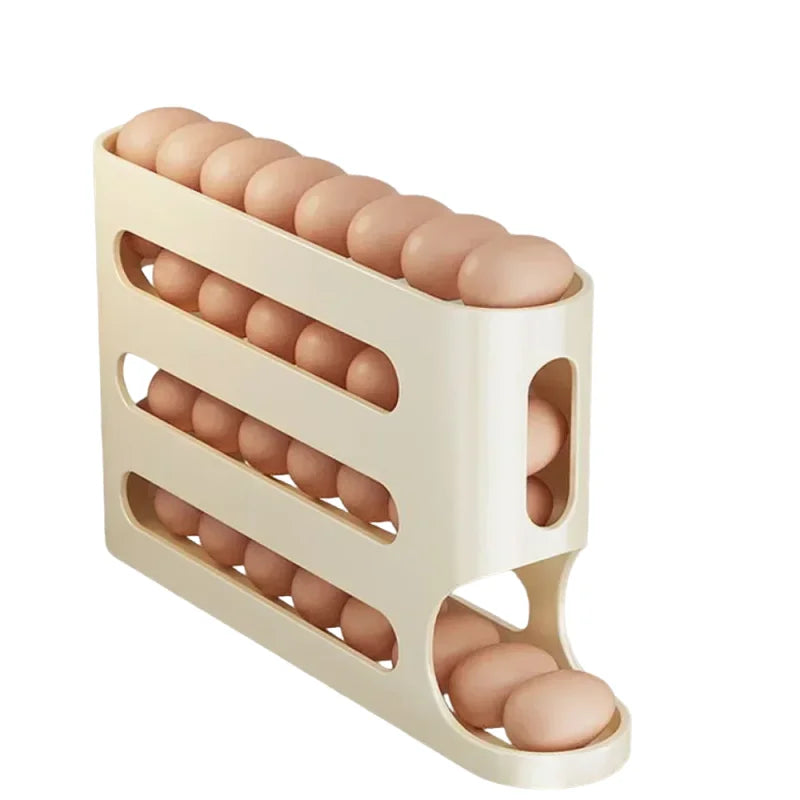 Roll-Down Refrigerator Egg Organizer