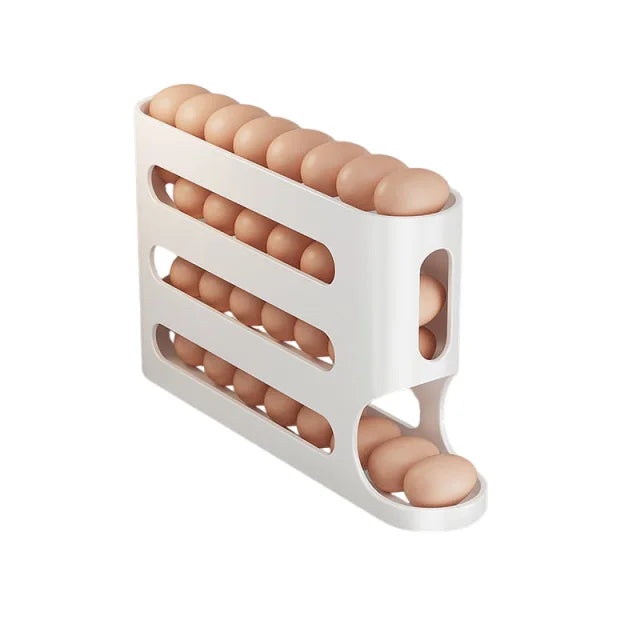 Roll-Down Refrigerator Egg Organizer