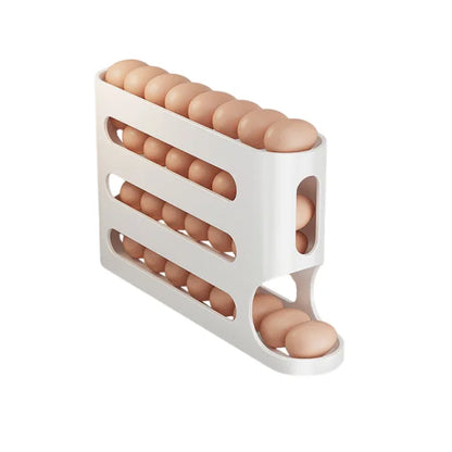 Roll-Down Refrigerator Egg Organizer