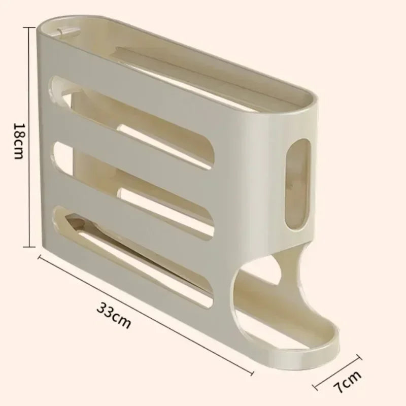 Roll-Down Refrigerator Egg Organizer